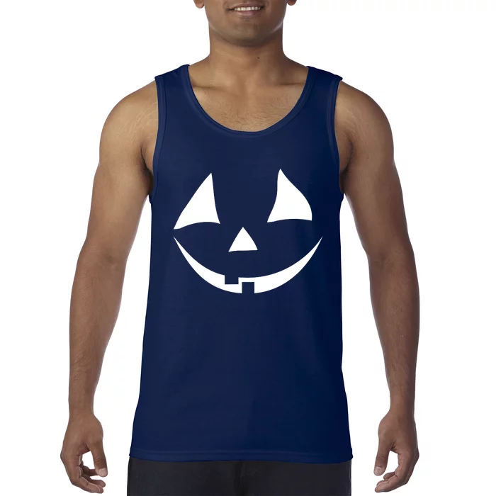 Jackolantern Pumpkin Face Funny Halloween Costume Halloween Costume Couple Tank Top