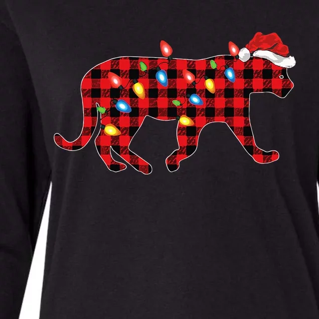 Jaguar Pajama Family Matching Group Christmas Womens Cotton Relaxed Long Sleeve T-Shirt