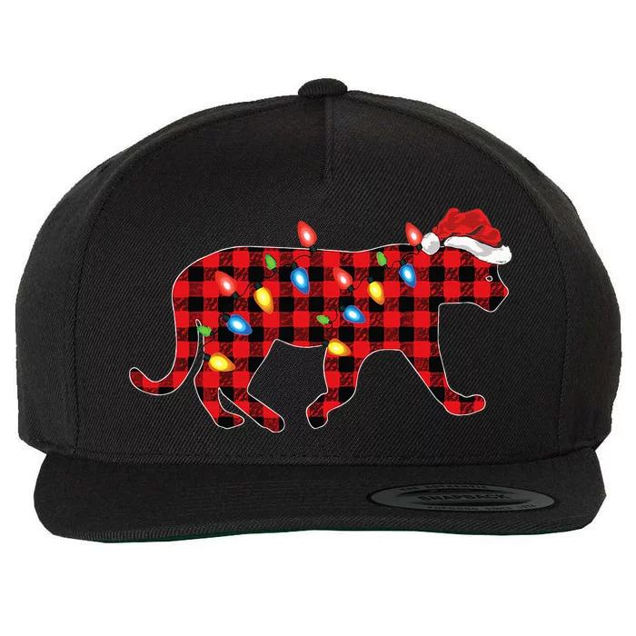 Jaguar Pajama Family Matching Group Christmas Wool Snapback Cap