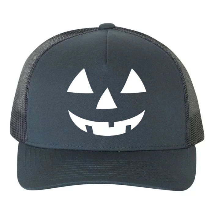 Jackolantern Pumpkin Face Halloween Costume Couple Funny Halloween Costume Yupoong Adult 5-Panel Trucker Hat