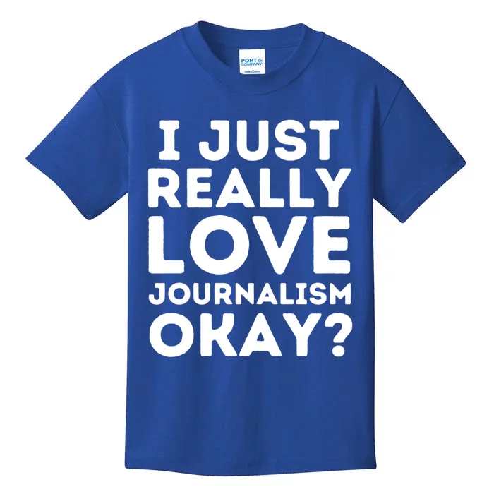 Journalism Professor Funny Journalism Student Journalist Gift Kids T-Shirt