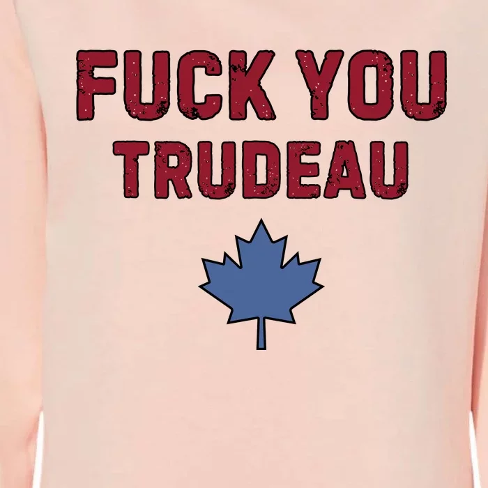 Jerry Power Fuck You Trudeau Womens California Wash Sweatshirt