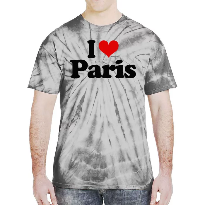 JAime Paris Heart I Love Heart Paris Tie-Dye T-Shirt