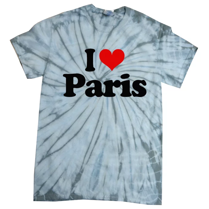 JAime Paris Heart I Love Heart Paris Tie-Dye T-Shirt