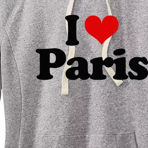 JAime Paris Heart I Love Heart Paris Women's Fleece Hoodie