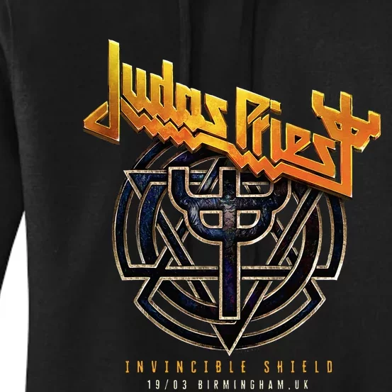 Judas Priest – Invincible Shield 2024 Birmingham Women's Pullover Hoodie