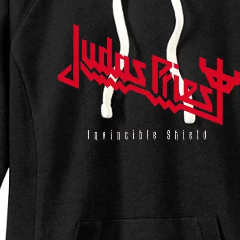 Judas Priest – Invincible Shield Red Women's Fleece Hoodie