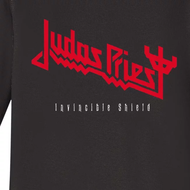 Judas Priest – Invincible Shield Red Baby Long Sleeve Bodysuit