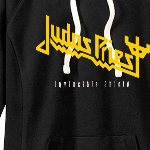 Judas Priest – Invincible Shield Yellow Women's Fleece Hoodie