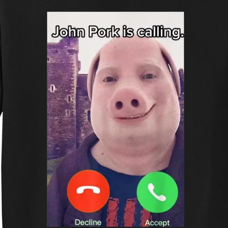  John Pork Is Calling Shirt Sweatshirt : Clothing, Shoes &  Jewelry