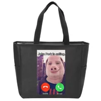 John Pork Is Calling Answer Call Phone Tote Bag