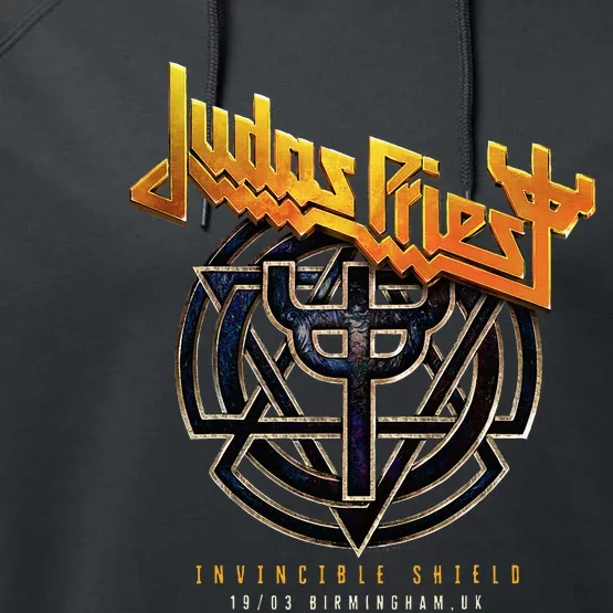 Judas Priest Invincible Shield 2024 Birmingham Performance Fleece Hoodie