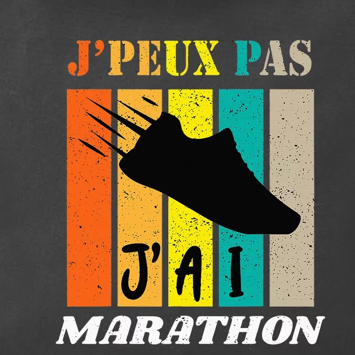 J'Peux Pas J'ai Marathon Gift Running Jogging Humour Zip Tote Bag