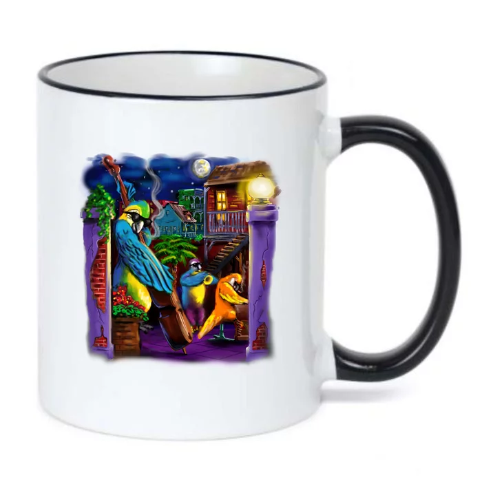 Jazz Parrots Black Color Changing Mug