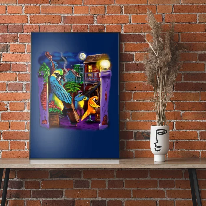 Jazz Parrots Poster