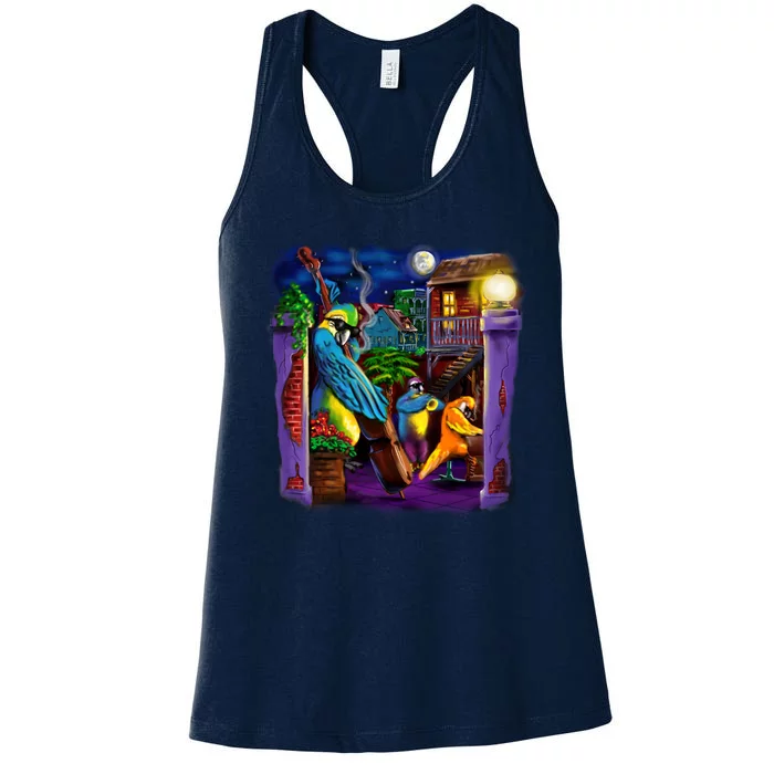 Jazz Parrots Women's Racerback Tank