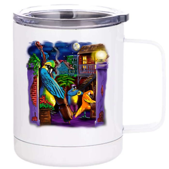 Jazz Parrots Front & Back 12oz Stainless Steel Tumbler Cup