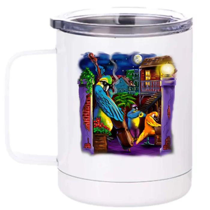 Jazz Parrots Front & Back 12oz Stainless Steel Tumbler Cup