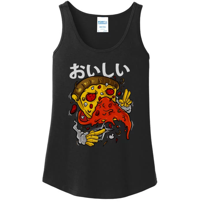 Jutsu Pizza Ladies Essential Tank