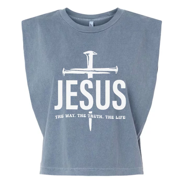 Jesus Premium Garment-Dyed Women's Muscle Tee