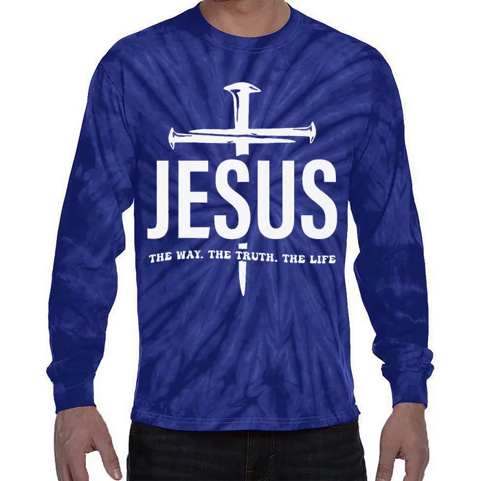 Jesus Premium Tie-Dye Long Sleeve Shirt