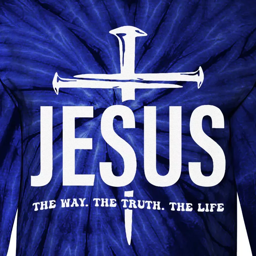 Jesus Premium Tie-Dye Long Sleeve Shirt