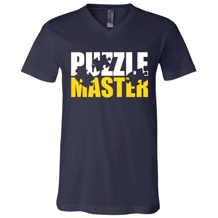 Jigsaw Puzzle Master V-Neck T-Shirt