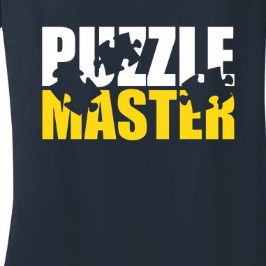 Jigsaw Puzzle Master Women's V-Neck T-Shirt
