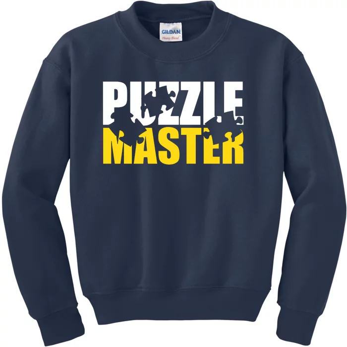 Jigsaw Puzzle Master Kids Sweatshirt