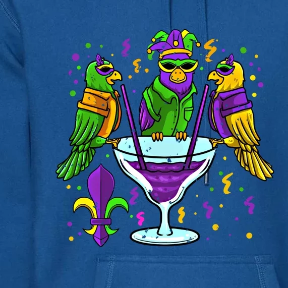 Jester Parrot Masquerade Party Mardi Gras Carnival Parade Gift Premium Hoodie