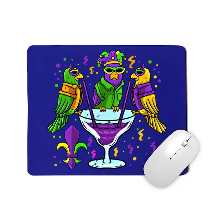 Jester Parrot Masquerade Party Mardi Gras Carnival Parade Gift Mousepad