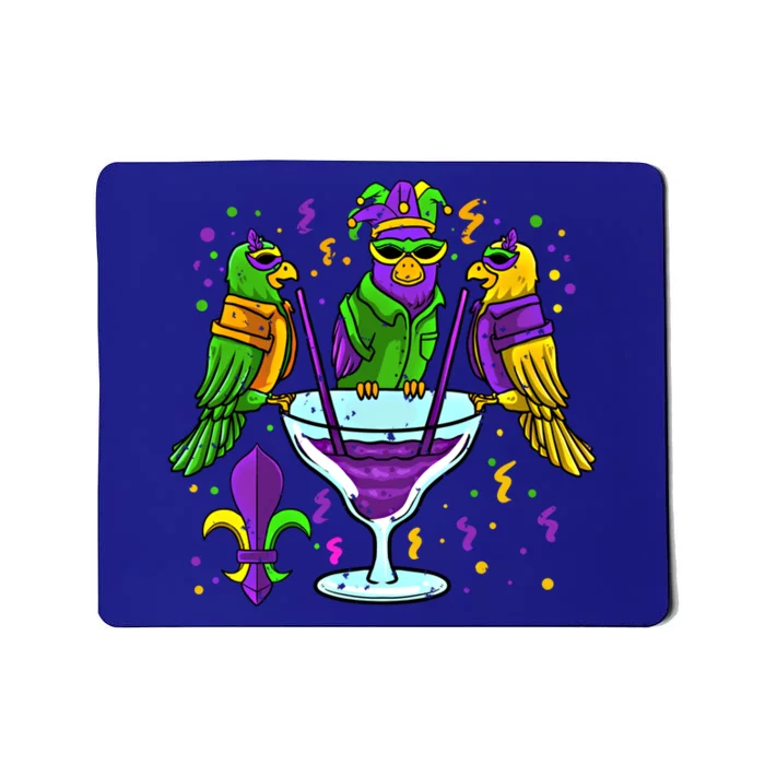 Jester Parrot Masquerade Party Mardi Gras Carnival Parade Gift Mousepad