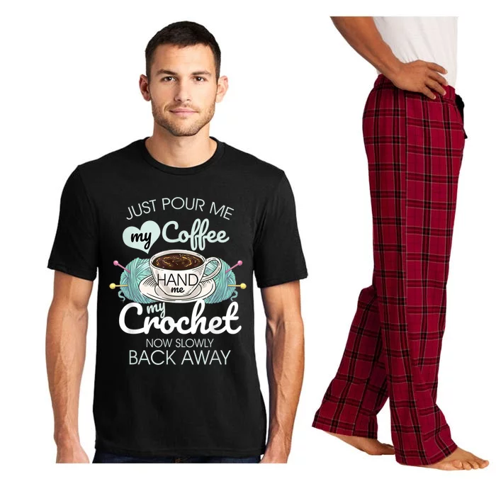 Just Pour Me My Coffee Hand Me My Crochet Pajama Set