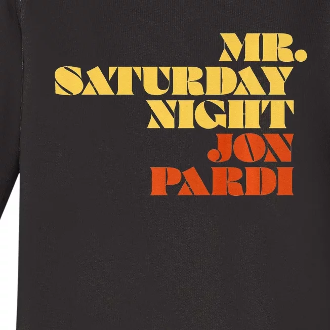 Jon Pardi Mr. Saturday Night Baby Long Sleeve Bodysuit