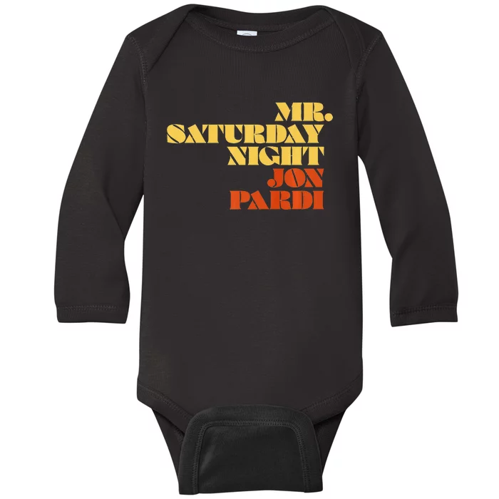 Jon Pardi Mr. Saturday Night Baby Long Sleeve Bodysuit