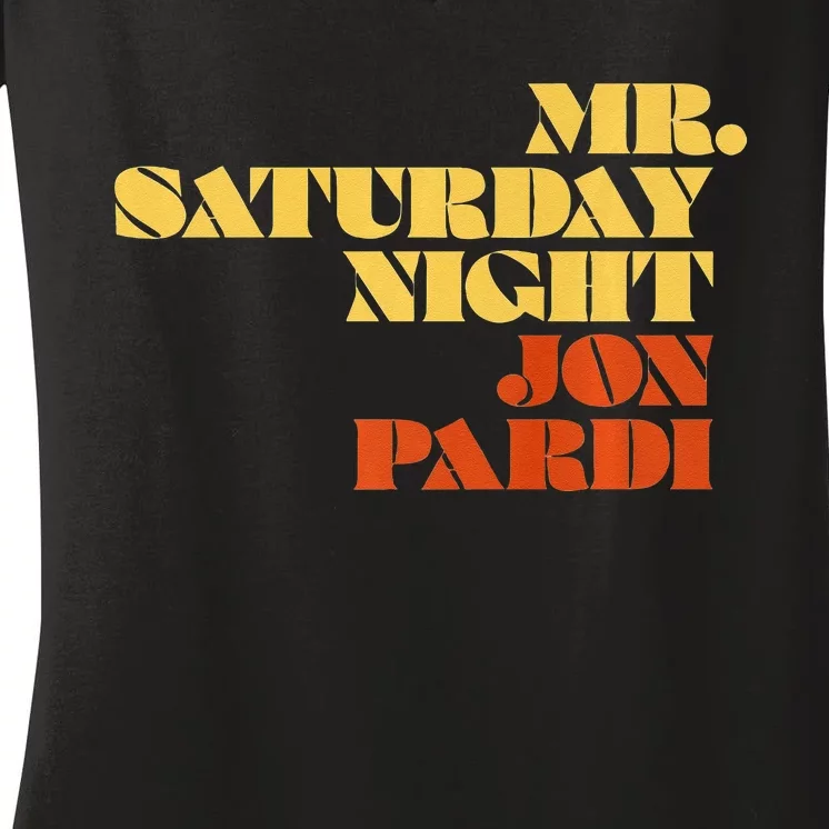 Jon Pardi Mr. Saturday Night Women's V-Neck T-Shirt