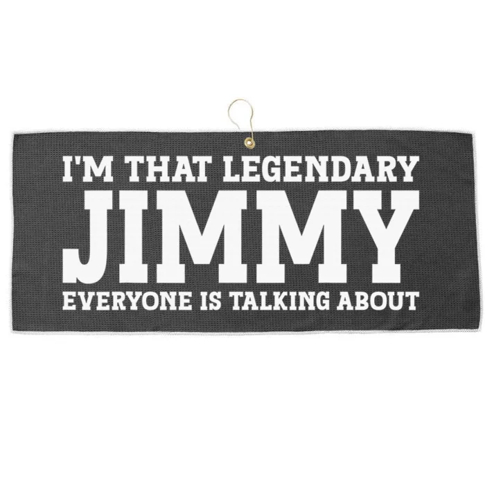 Jimmy Personal Name Funny Jimmy Large Microfiber Waffle Golf Towel