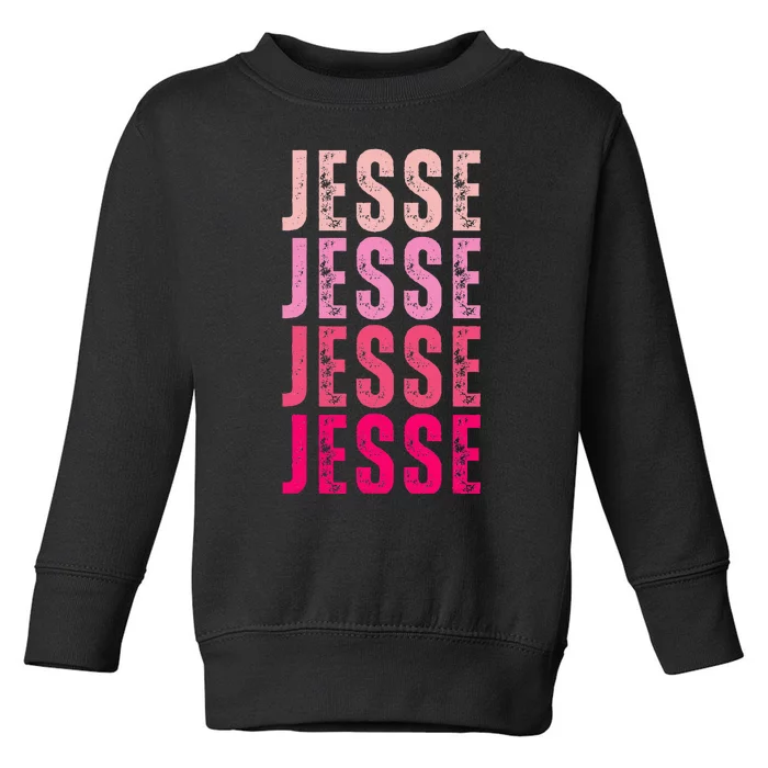 Jesse Personalized Name I Love Jesse Toddler Sweatshirt