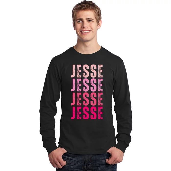 Jesse Personalized Name I Love Jesse Long Sleeve Shirt