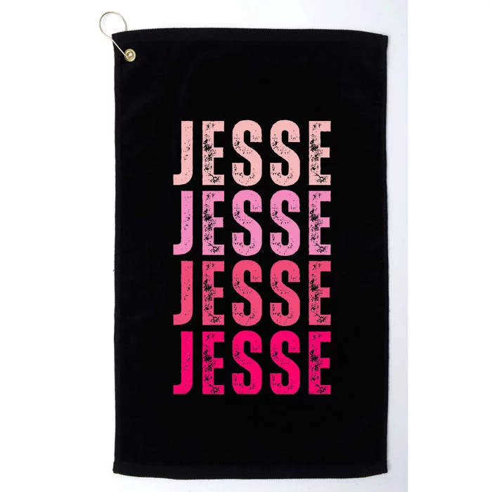 Jesse Personalized Name I Love Jesse Platinum Collection Golf Towel