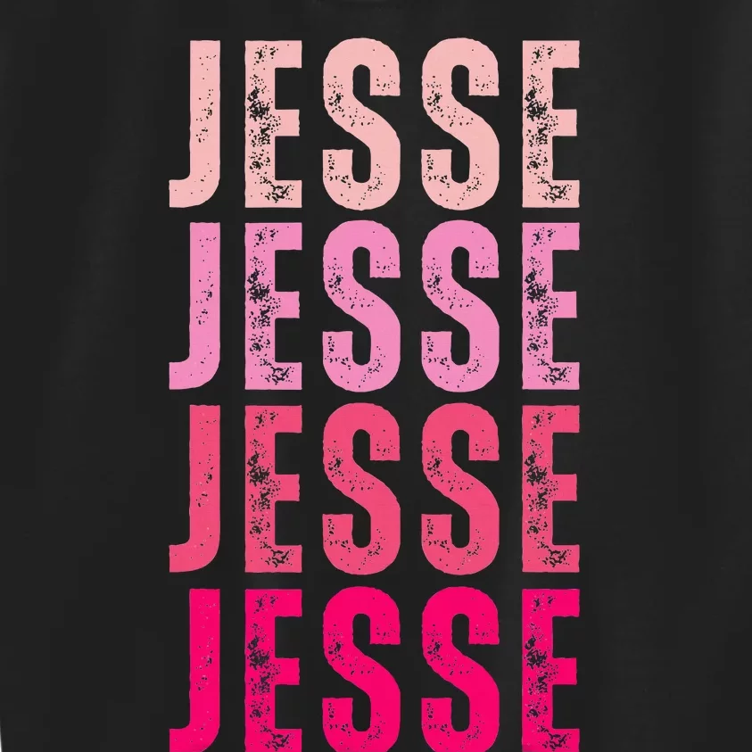 Jesse Personalized Name I Love Jesse Kids Sweatshirt