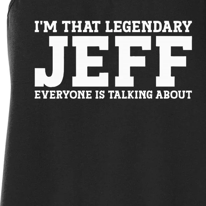 Jeff Personal Name First Name Funny Jeff Women's Racerback Tank