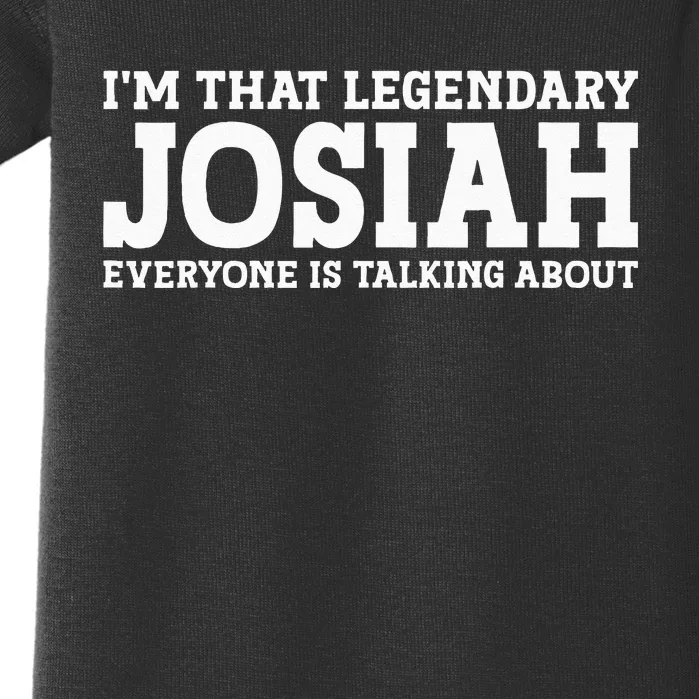 Josiah Personal Name Funny Josiah Baby Bodysuit