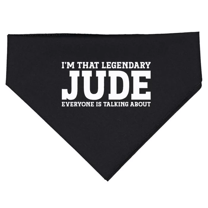 Jude Personal Name Funny Jude USA-Made Doggie Bandana