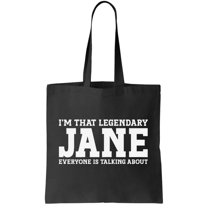 Jane Personal Name Women Girl Funny Jane Tote Bag