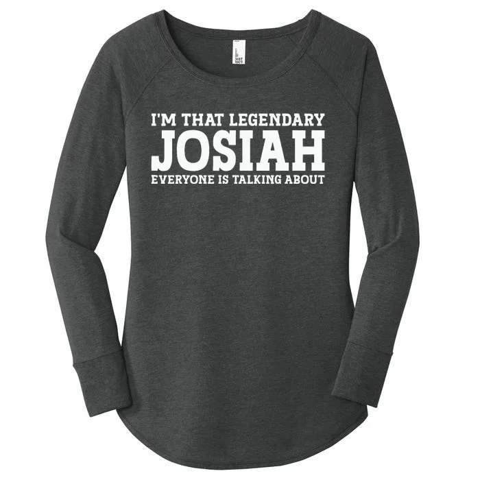 Josiah Personal Name Funny Josiah Women's Perfect Tri Tunic Long Sleeve Shirt