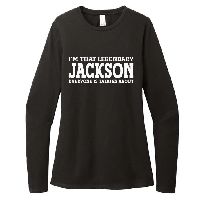 Jackson Personal Name Funny Jackson Womens CVC Long Sleeve Shirt