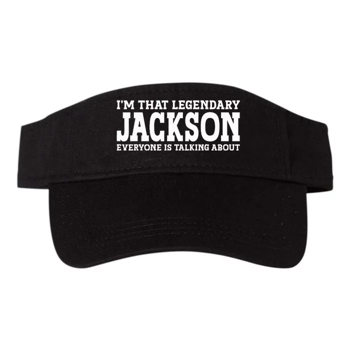 Jackson Personal Name Funny Jackson Valucap Bio-Washed Visor