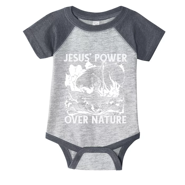 Jesus's Power Over Nature Infant Baby Jersey Bodysuit