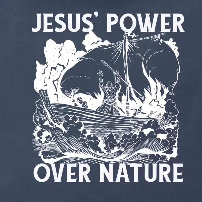 Jesus's Power Over Nature Zip Tote Bag